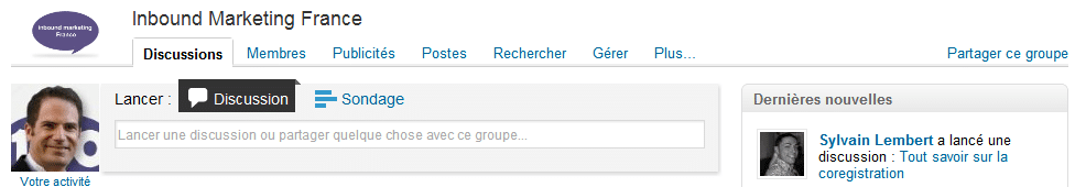 Groupe LinkedIn Inbound Marketing France