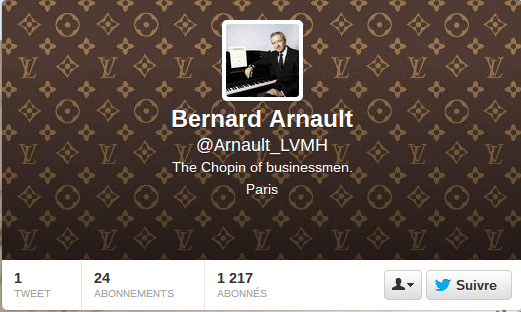 Faux compte Twitter de Bernard Arnault