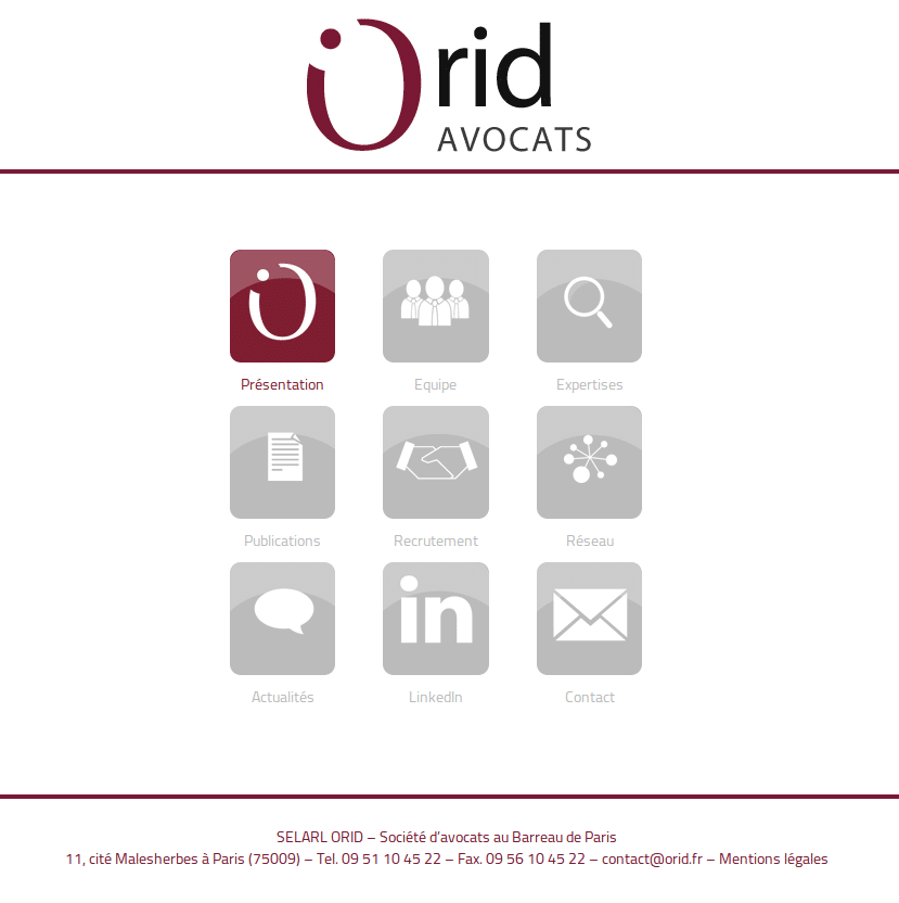 Site Cabinet d'avocats | Orid