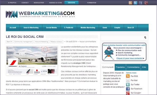 webmarketing-com ROI Social CRM