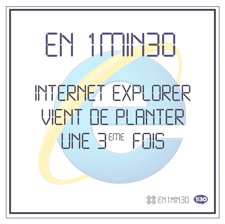 En 1min30, Internet Explorer vient de planter une 3ème fois
