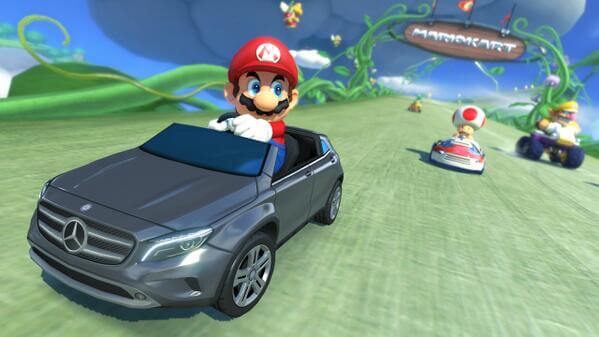 Mercedes et Nintendo associés pour la promotion d'une voiture dans un jeu vidéo