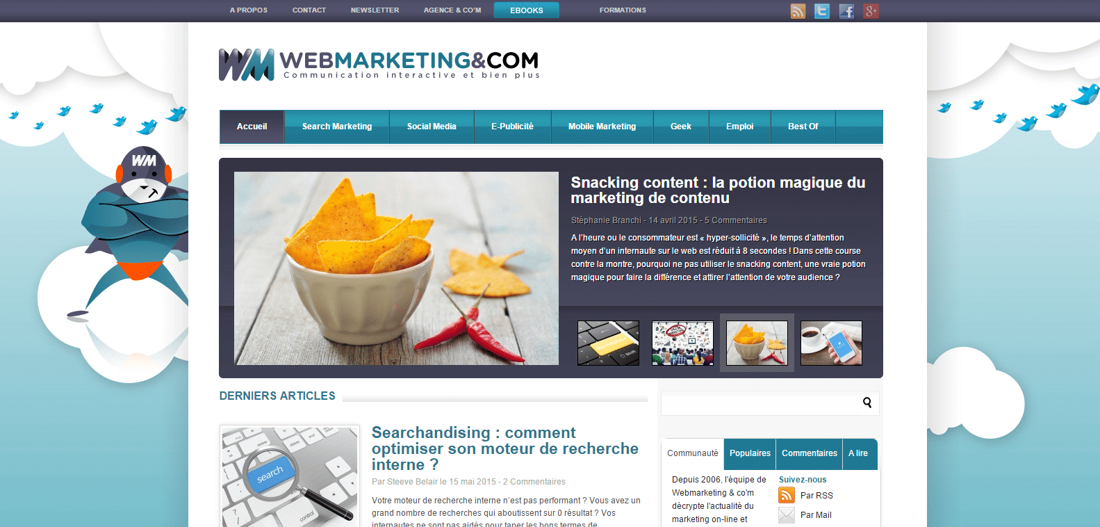 Site web du blog Webmarketing-com