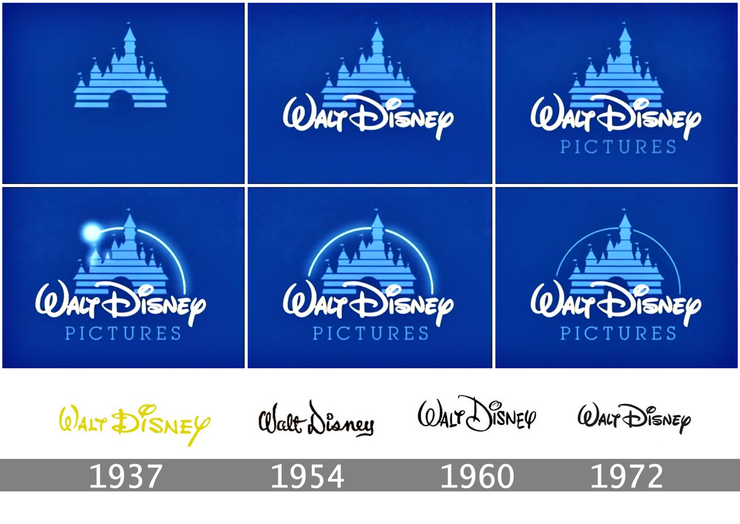 Disney story. Уолт Дисней логотип компании. Эволюция логотипа Walt Disney. Компания Уолт Дисней Пикчерз. Изменение логотипа Дисней.