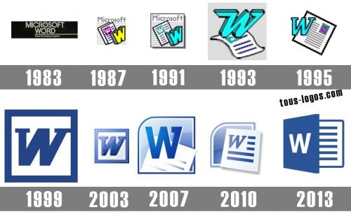 Word logo histoire