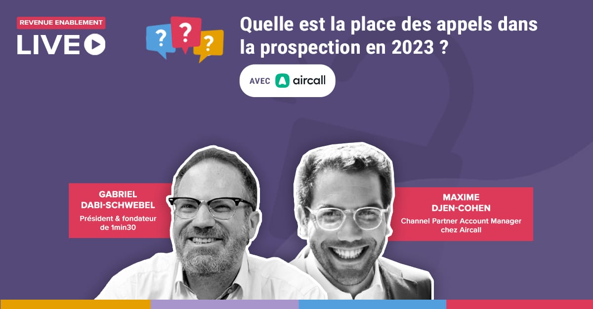 Quelle est la place des appels dans la prospection en 2023 ?