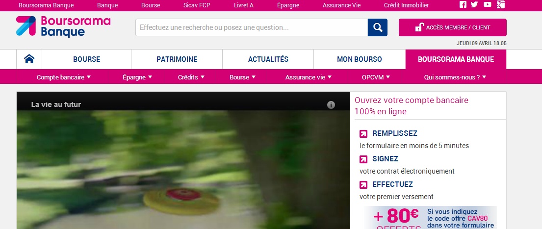 Boursorama banque low cost