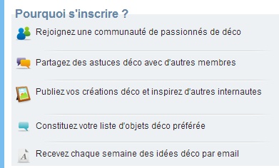 Les UGC du site Deco