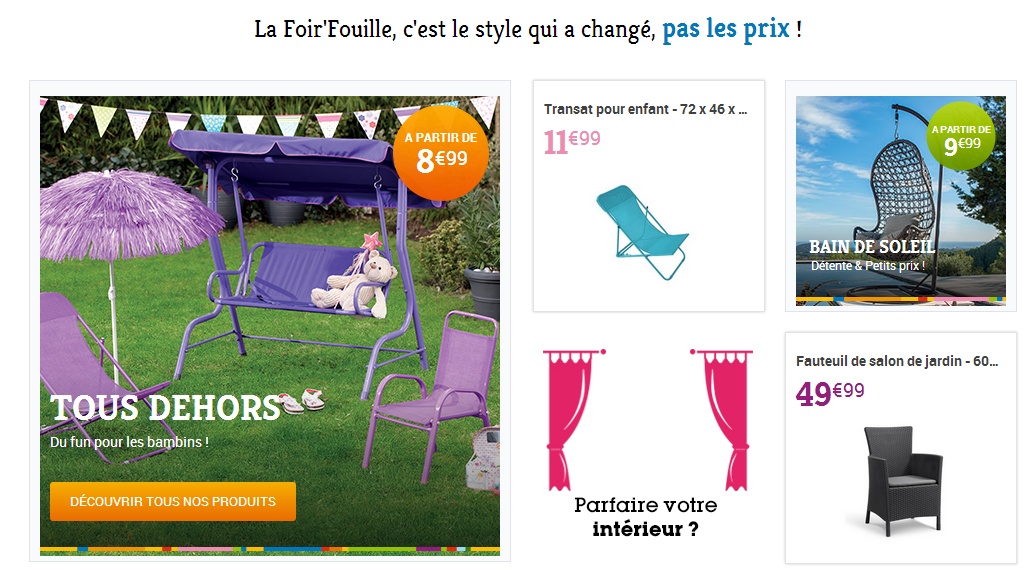 Foirfouille home - site low cost