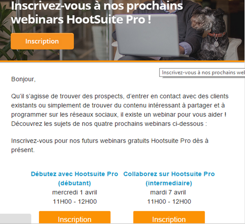 Hootsuite mailing