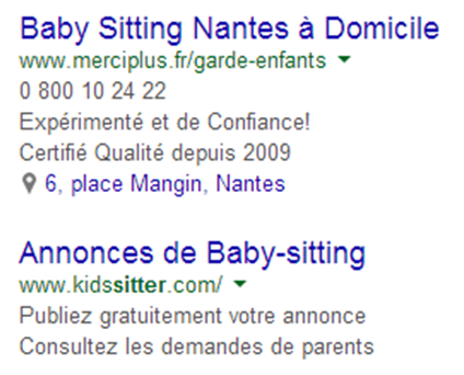 Annonces Adwords avec et sans majuscules