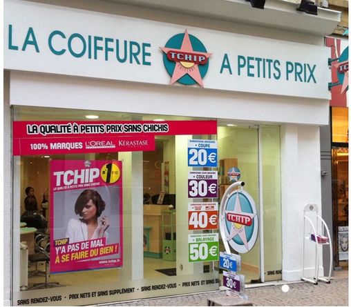 Tchip Coiffure les salons de coiffure low cost