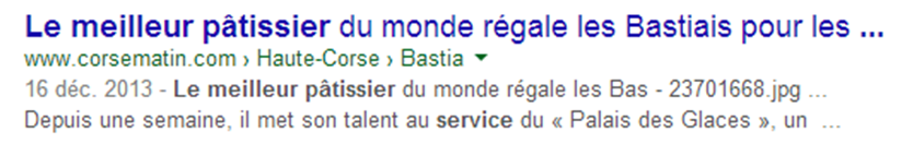 Un exemple de titre tronqué par Google