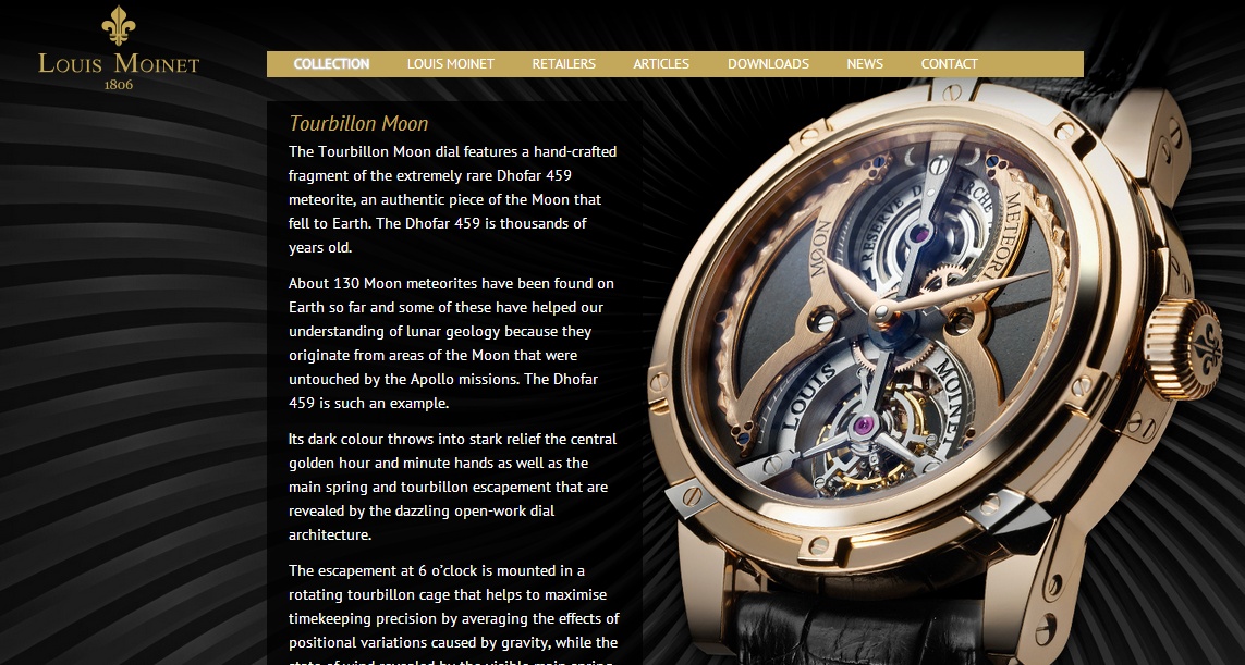 Montre de luxe Tourbillon Moon