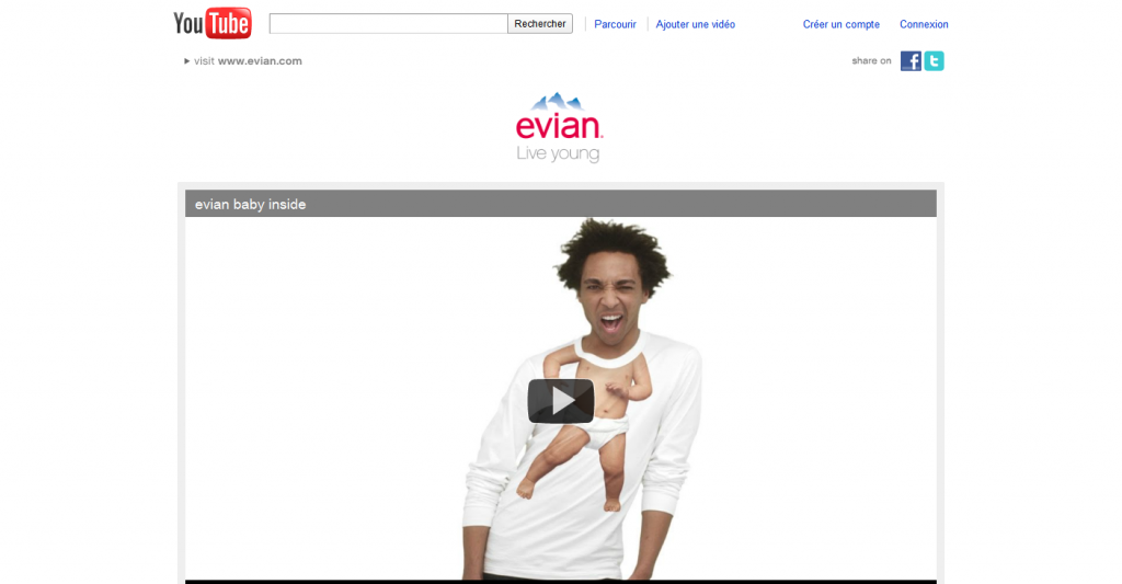 Evian : Prenez un bain de jouvence grâce à leur nouvelle campagne de Marketing Viral