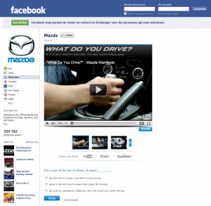 Mazda pilote sa campagne de communication sur le Net