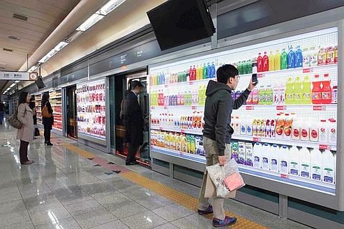 Découvrez les courses du futur dans le métro de Séoul !