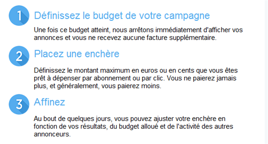 Consignes budget Twitter