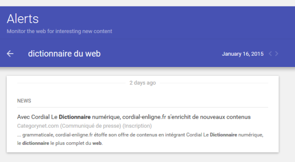 Faire de la veille avec Google Alertes