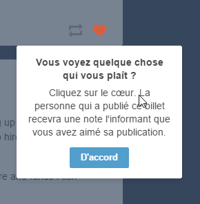 Tumblr explique les boutons au fur et à mesure lors de la 1ère navigation (1)